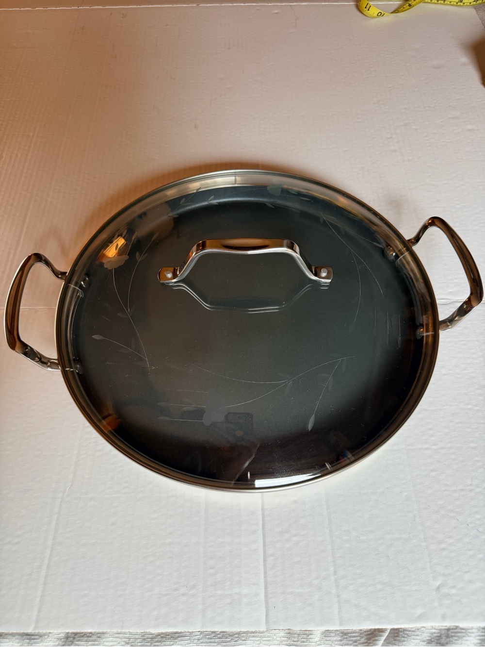 Princess House Culinario Series 13" Round Griddle Pan & Lid #6977
